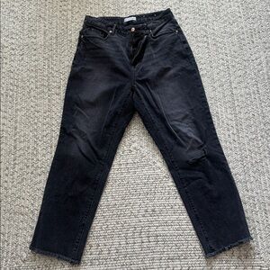 Ann Taylor LOFT Black Distressed Jeans